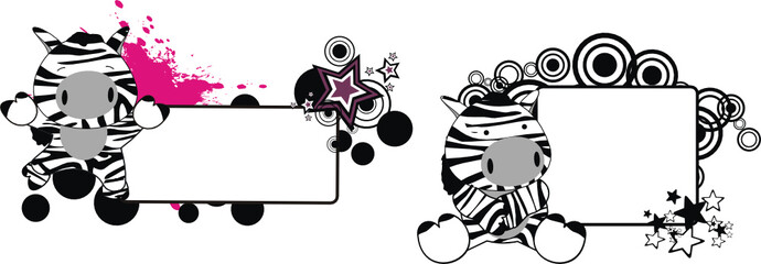 zebra baby cartoon copyspace1