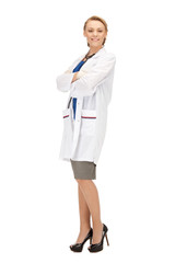 attractive female doctor with stethoscope