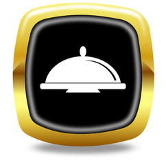 Restaurant glossy icon