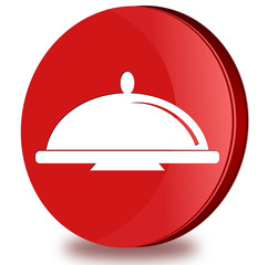 Restaurant glossy icon