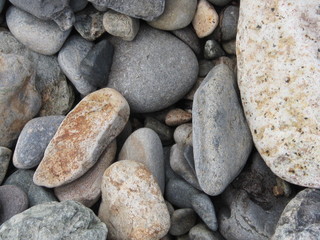 Rocky beach stones