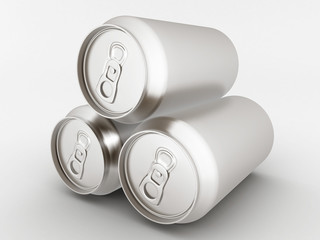 Image sealed aluminum can with a drink