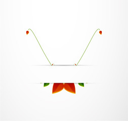 Abstract leaves. Nature vector background