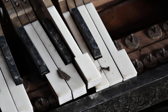 broken piano key