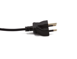 Electric plug isolated on the white background