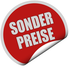 Sticker rot rund SONDERPREISE