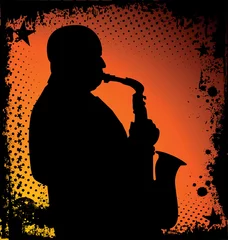Photo sur Plexiglas Groupe de musique fond de musicien de jazz