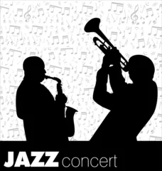 Photo sur Plexiglas Groupe de musique fond de musiciens de jazz