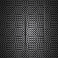 Transparent glass shapes on carbon texture
