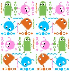 Peel and stick wall murals Creatures seamless pattern