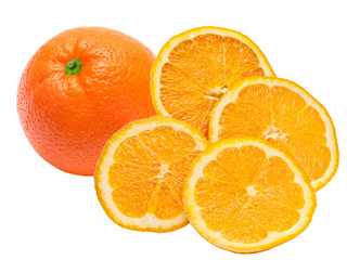 orange isolated on white background