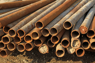 rusty steel tube