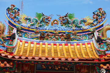 Fototapeta premium Chinese temple, Thailand.