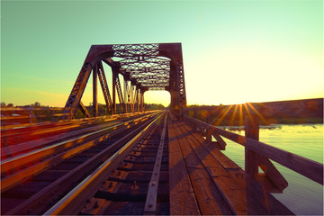 Steel Train trestle