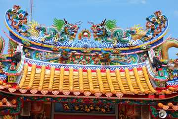 Fototapeta premium Chinese temple, Thailand.