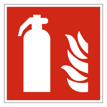 Feuerlöscher Zeichen Symbol Brandschutzzeichen