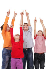 Fototapeta premium Children are showing up