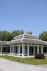 blue sky and landscape architecture