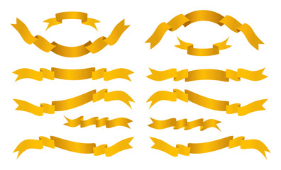 Obraz premium Golden banners