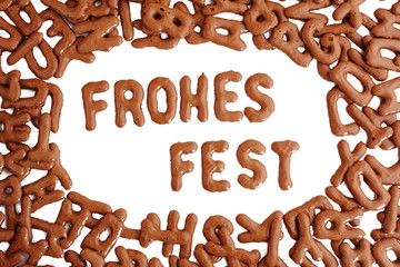 Frohes Fest mit Russisch Brot
