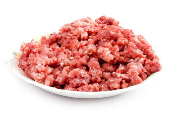 mince meat on plate