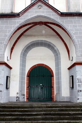 Fototapeta na wymiar Church Door in the Parish Church St.Clemens in Mayen