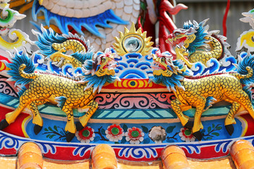 Fototapeta premium Chinese temple, Thailand.