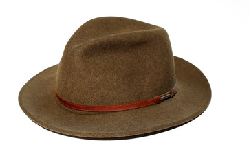 chapeau de feutre marron,brown hat
