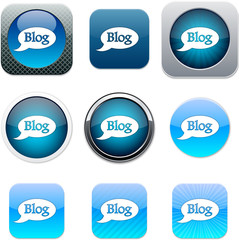 Blog blue app icons.