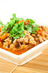 Pork and Tomato Relish , .Northern Thai food