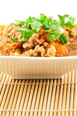 Pork and Tomato Relish , .Northern Thai food