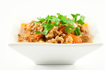 Pork and Tomato Relish , .Northern Thai food