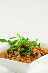 Pork and Tomato Relish , .Northern Thai food