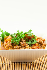 Pork and Tomato Relish , .Northern Thai food