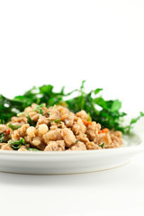 stir fried pork whit basil