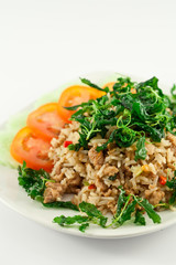 stir fried pork whit basil