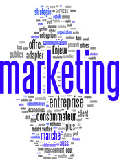 Fototapeta premium Marketing (Mercatique)
