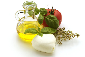 Ingredientes para la ensalada caprese - Cocina italiana