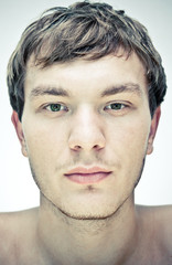 Naklejka premium male face