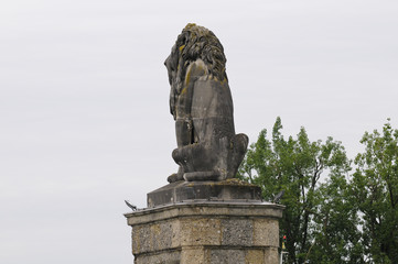 Obraz premium Bayerischer Löwe, Lindau, Bodensee, Deutschland