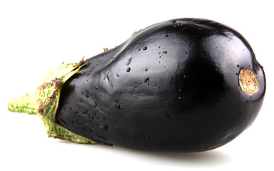 Eggplant on a white background