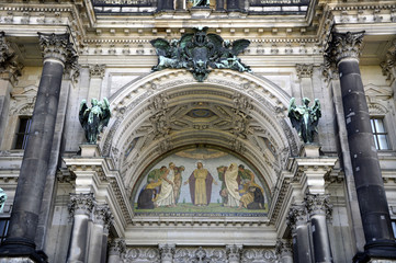 Obraz premium Berlin Deutscher Dom Eingangsportal