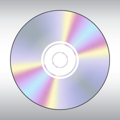 Realistic illustration of CD / DVD.