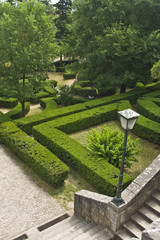 Obraz premium Park with the labyrinth in Drnis