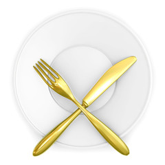 Gold food symbol