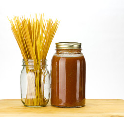 Pasta and tomato sauce