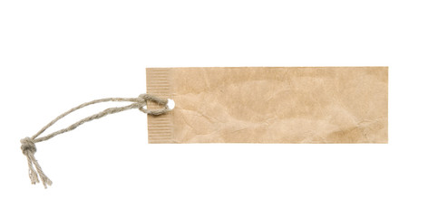 Frame made from grunge label with string