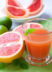 Pink grapefruit juice