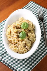Risotto con funghi - Risotto with mushrooms