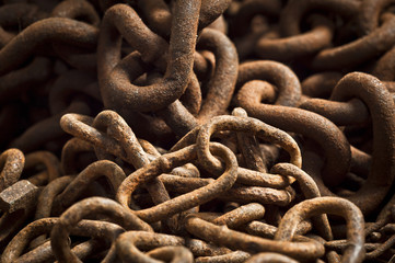 Rusty chain texture